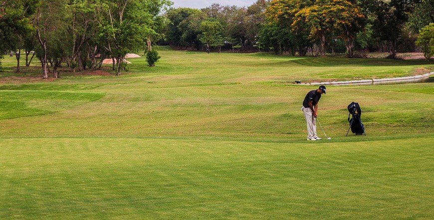 Golfing in India